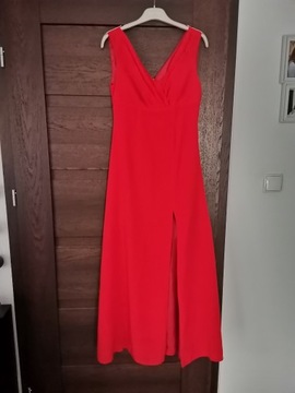 Elegancka długa sukienka czerwona 