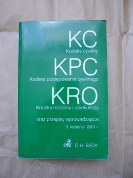 C.H. BECK PRAWO: KODEKSY - KC, KPC i KRO