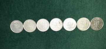 Monety 1 złotowe 1982-1988