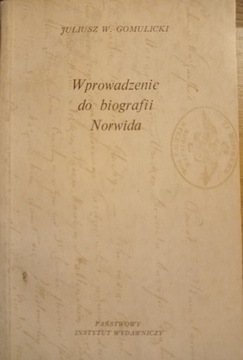 J. Gomulicki Wprowadzenie do biografii Norwida