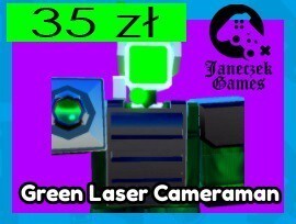  Green Laser Cameraman Toilet Tower Defense Roblox