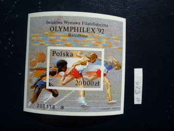 Fi Blok 148 A  cięty "Wystawa Olymphilex" (**)