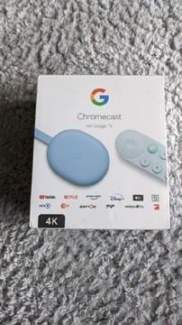 Google Chromecast 4.0 tv niebieski android tv box