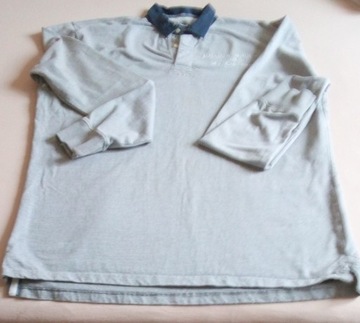 Męska bluza "polo" 5XL szara 