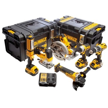 DEWALT 18V XR Zestaw 6 elektronarzedzi aku 3X 5Ah