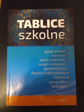 tablice szkolne - 9 przedmiotów 