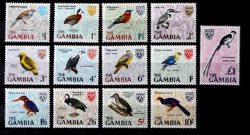 Gambia (ptaki na znaczkach)
