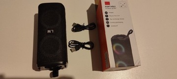 Głośnik bluetooth, przenośny, czarny 15W