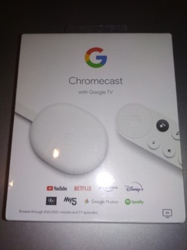 Nowy Google Chromecast 4 Smart TV Android pilot