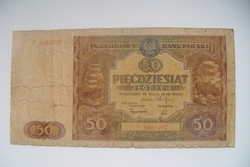 POLSKA Banknot 50 zł. 1946 r. seria P