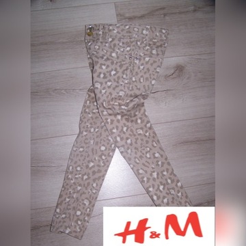 Skiny H&M panterka rozm.110 cm