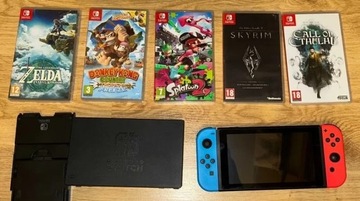 Zestaw Konsola Nintendo Switch + gry 