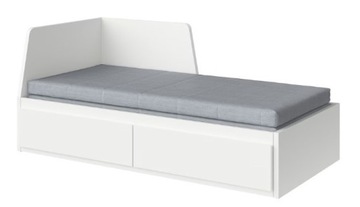 Łóżko FLEKKE Ikea 1-2 osoby 2 szuflady 2 materace
