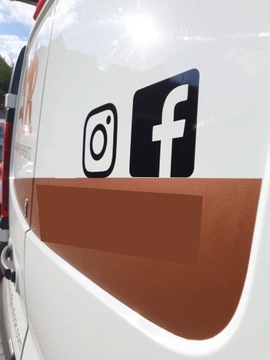 Naklejka Facebook i Instagram logo 