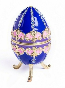 Jajko kwiaty puzderko Keren Kopal Faberge Dzień Matki