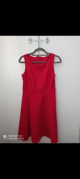 Sukienka damska czerwona grubsza Rozmiar 38 40 M L