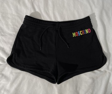 Moschino czarne spodenki dresowe szorty S