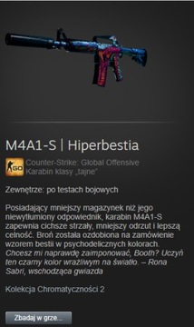 M4A1-S | Hiperbestia Hyper Beast CS GO CS2 SKIN