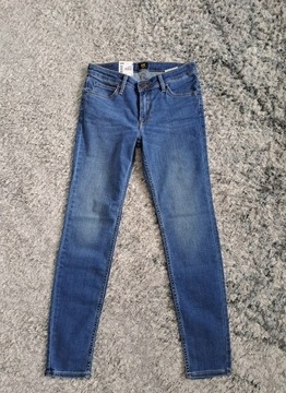 Nowe jeansy Skinny Lee Scarlett W28 L31 niebieskie