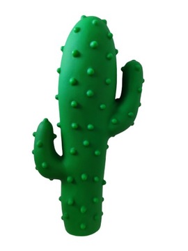 Zabawka dla psa piszcząca z kolcami kaktus aport czyści zęby 19 cm nm