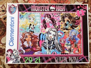 Puzzle Monster High brokatowe