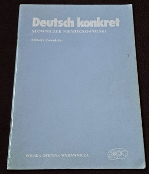 Deutsch konkret. Słowniczek niemiecko - polski 1.