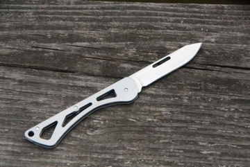 Nóż mały składany nóż mini scyzoryk Stalowy 