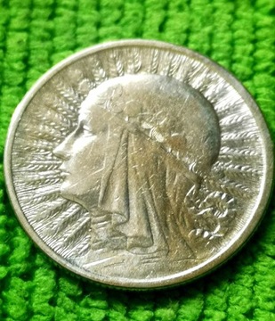 Moneta obiegowa II RP 2zl głowa kobiety 1932r 