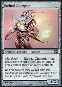 Etched Champion SOM - MTG