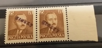 1950 Polska Fi 523** Bierut nadruk groszy 