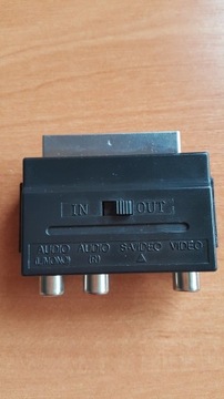 Adapter przejściówka SCART S-VIDEO RCA EURO Chinch