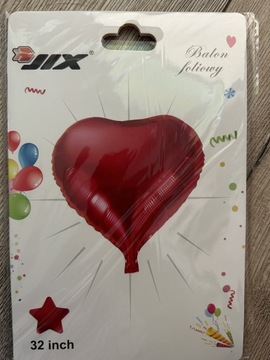 Balon foliowy duże czerwone serce 80cm
