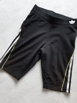 czarne szorty krótkie legginsy Adidas r 36
