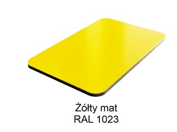 płyta kompozytowa dibond 3mm Żółty mat RAL1023