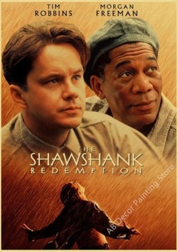 PIĘKNY plakat filmowy vintage SKAZANI NA SHAWSHANK