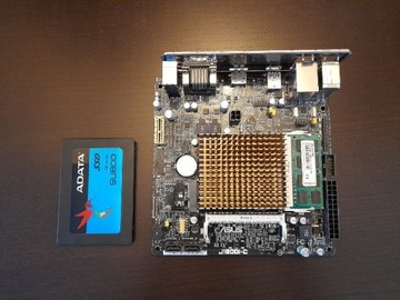 Zestaw mini ITX Asus J1800I-C RAM 8 GB SSD 512 GB