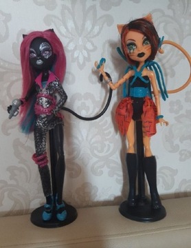 Monster high lalki Toralei i Catty Fierce Rockers