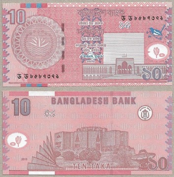 Bangladesz - 10 Taka 2010, P-46c, UNC