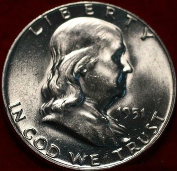 50 centów - Franklin Half Dollar 1951 - menniczy  