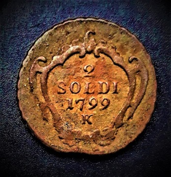 2  SOLDI--1799---K----GORIZIA--Państwa  Włoskie