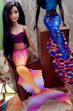 Syrenka siostra Ariel Barbie OOAK 