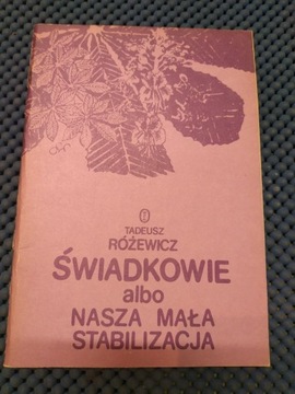 Książka Tadeusz Różewicz "Świadkowie albo ..."