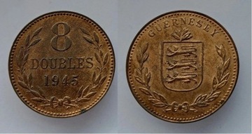 8 doubles 1945 rok Guernsey