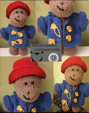 Miś Paddington na szydełku handmade 