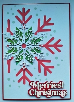 kartka świąteczne ręcznie wykonana Boże Narodzenie