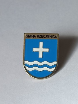 Herb gmina Rzeczenica przypinka pin metaliczna