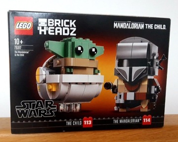 75317 BrickHeadz - Mandalorianin i Dziecko Lego