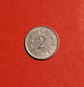 Moneta 2 centy 1977, Malta