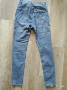 Spodnie damskie jeans, pull &bear, r.36, skinny 