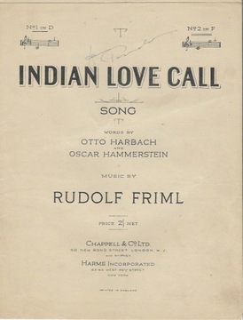 Rudolf Friml. Indian Love call